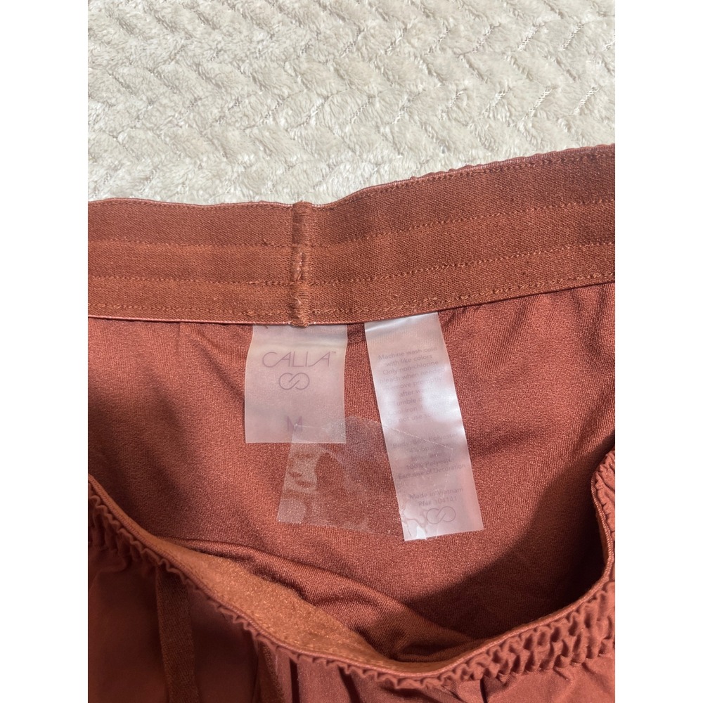 CALIA by Carrie Underwood Womens Rust Brown Active Running Shorts Size M - Picture 2 of 6
